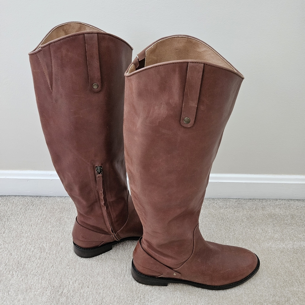 Tall Boots Women's Leather Knee High Ridding Boot Halogen Size 10.5. NWT! - Picture 10 of 12